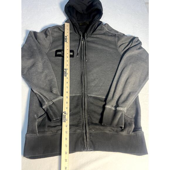 Harley-Davidson Men’s Zip-Up Grey Hooded Sweatshirt Size Large - Picture 5 of 10